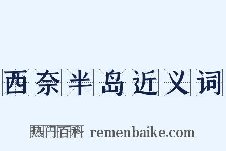 西奈半岛近义词是什么意思的图片